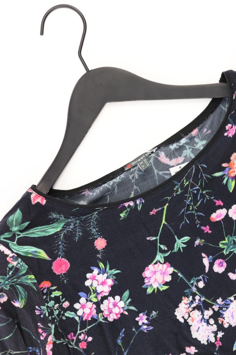 Street One Bluse Gr. 38 mit Blumenmuster 3/4 Ärmel schwarz aus Viskose
