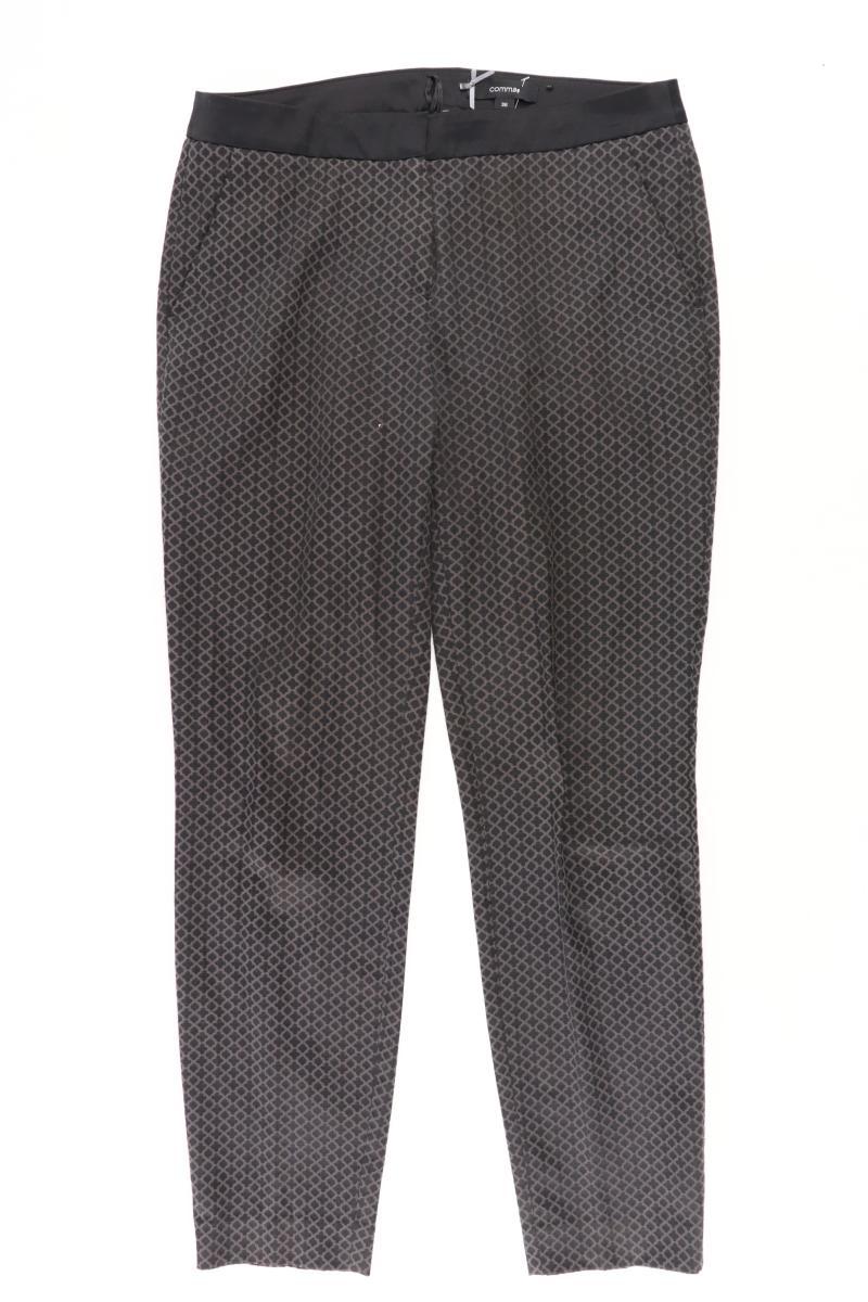 comma, Stoffhose Gr. 36 schwarz aus Baumwolle
