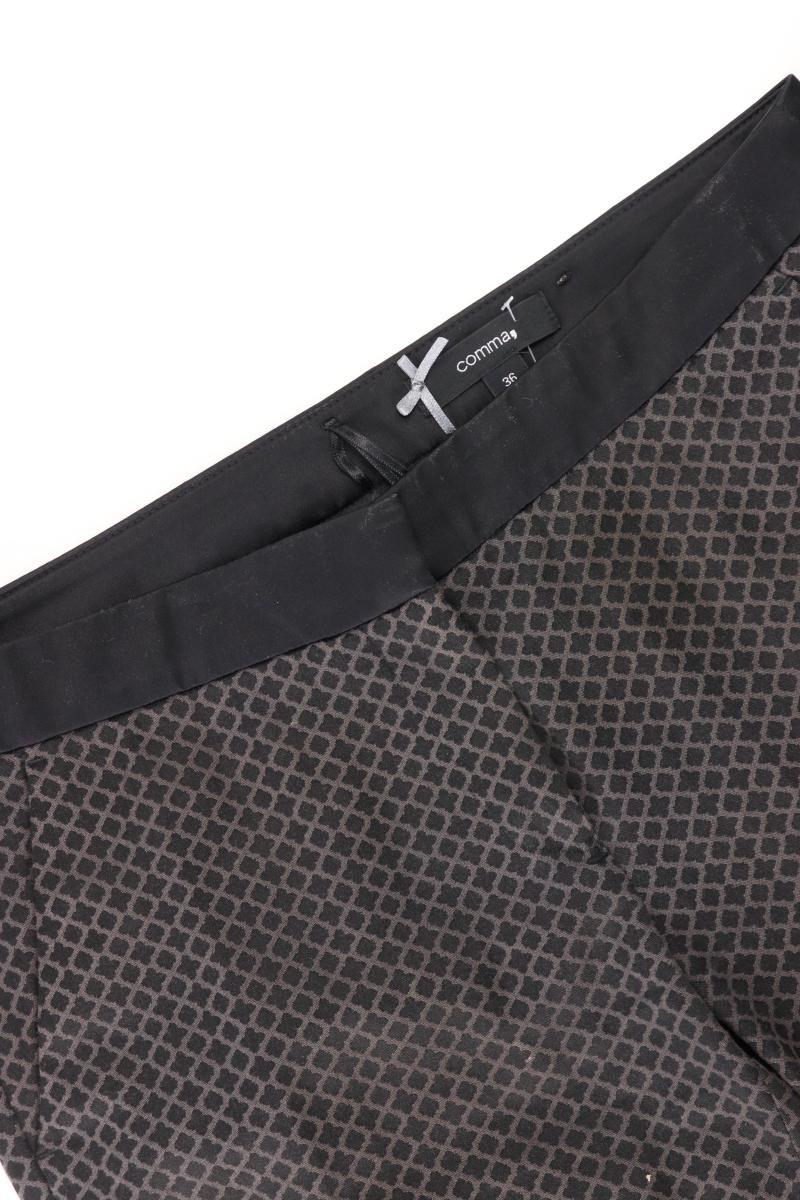 comma, Stoffhose Gr. 36 schwarz aus Baumwolle