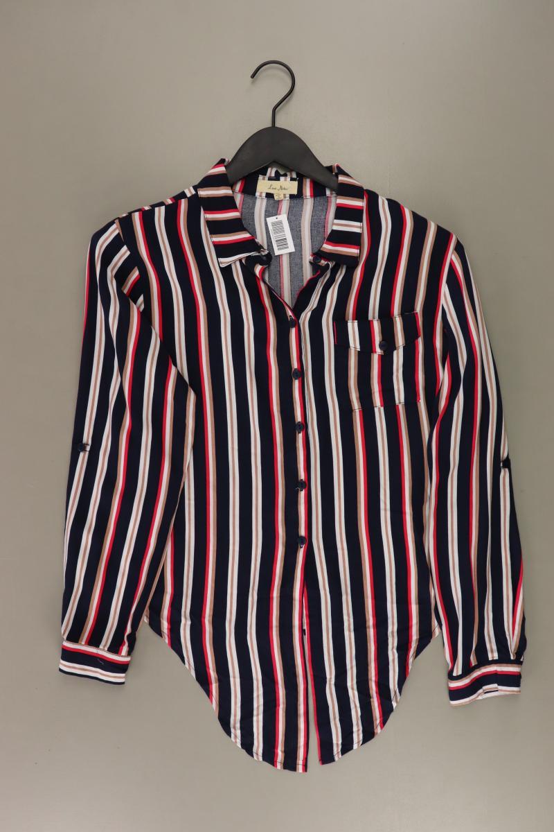 Schluppenbluse Gr. L gestreift Langarm mehrfarbig aus Rayon