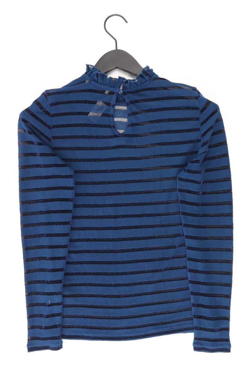PIGALLE Langarmshirt mit Glitzer Gr. M gestreift blau aus Viskose