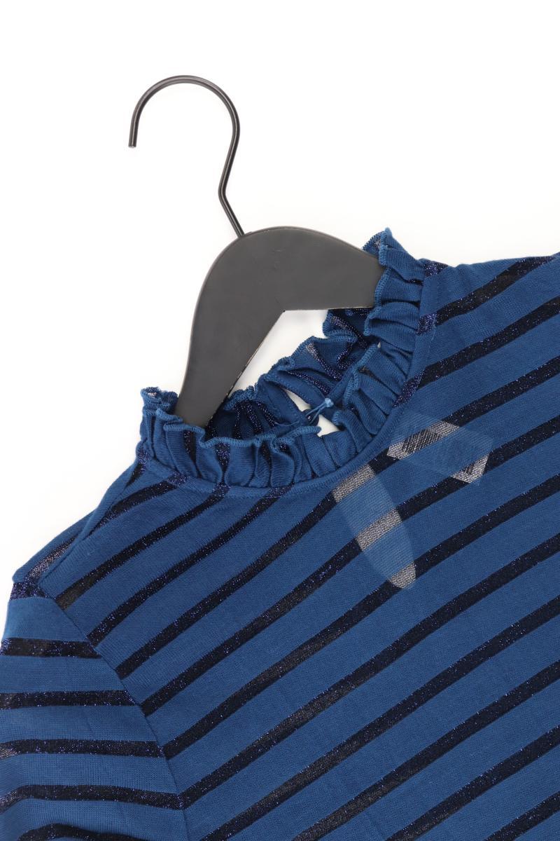 PIGALLE Langarmshirt mit Glitzer Gr. M gestreift blau aus Viskose