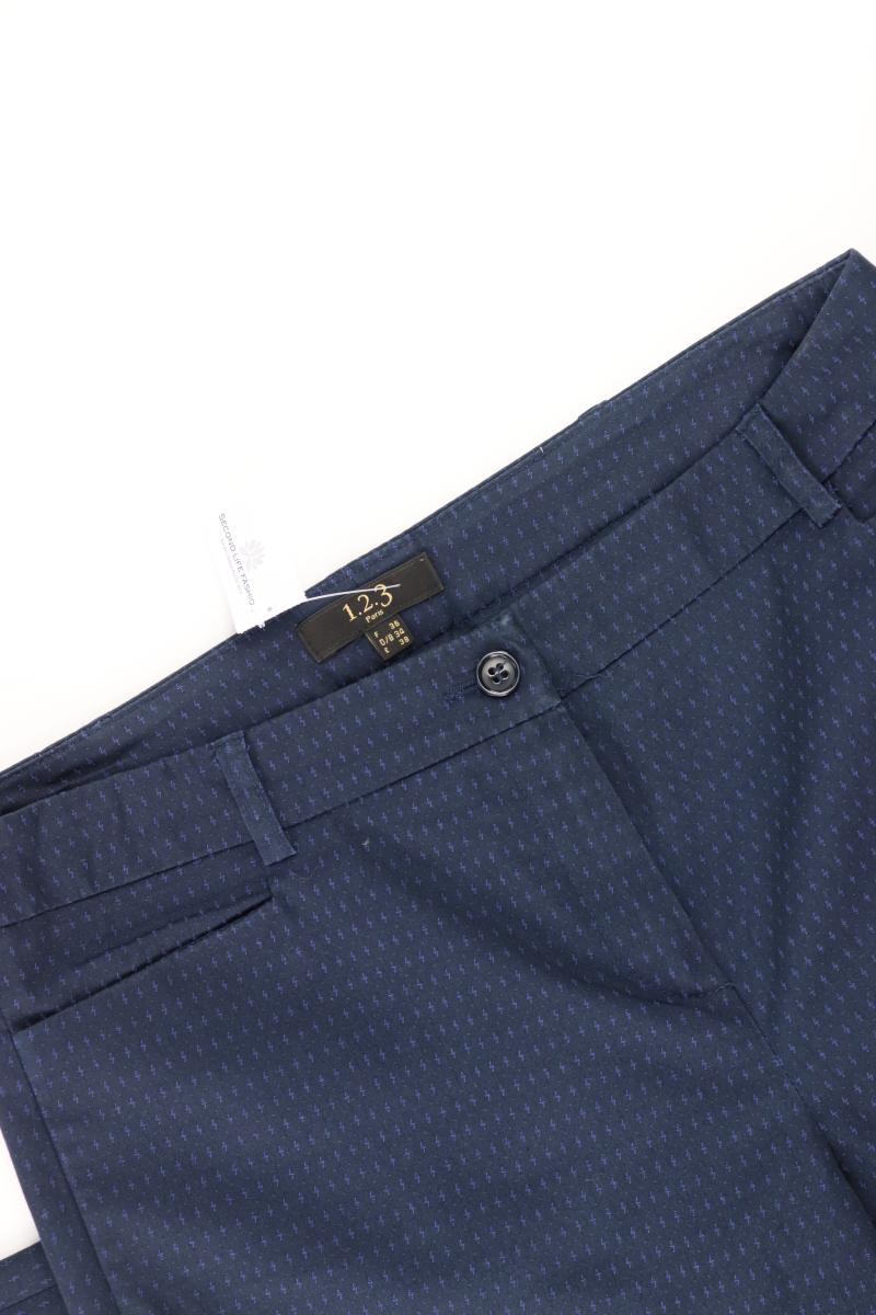 1.2.3 Paris Hose Gr. 34 blau aus Baumwolle