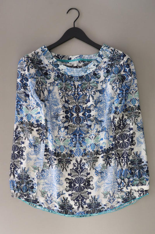Street One Tunika Gr. 36 mit Blumenmuster Langarm blau aus Viskose