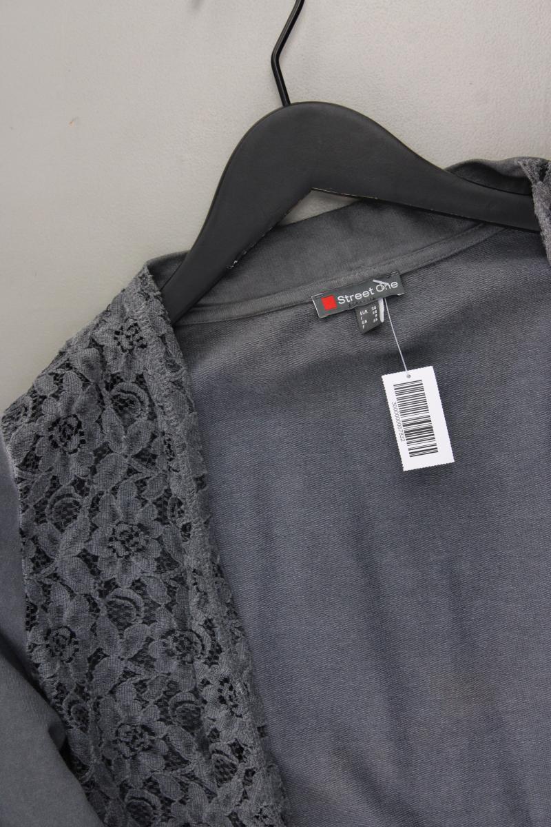 Street One Classic Cardigan Gr. 34 Langarm grau aus Baumwolle