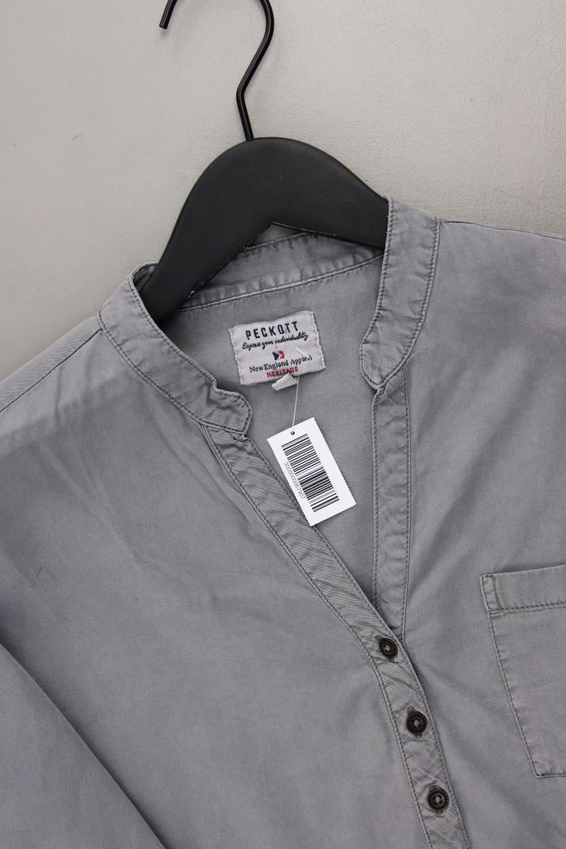 PECKOTT Classic Bluse Gr. 40 3/4 Ärmel grau