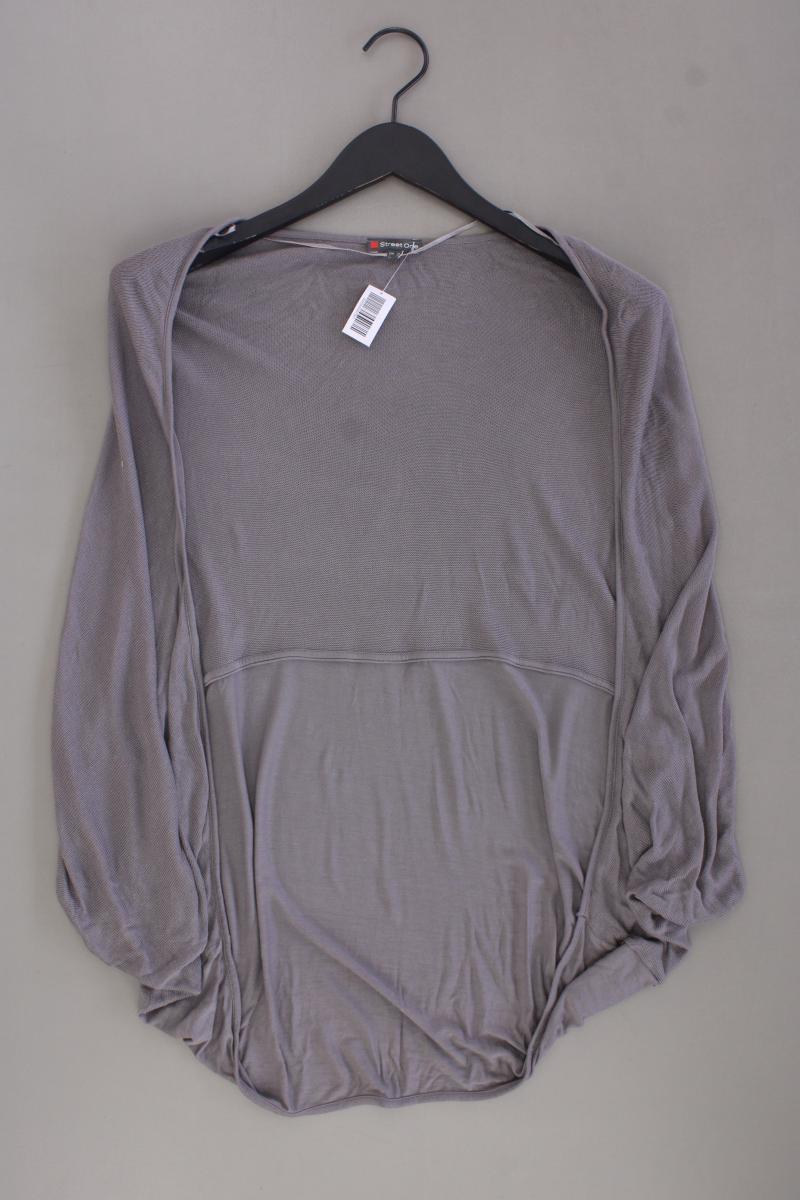 Street One Regular Cardigan Gr. 40 Weite Ärmel grau aus Viskose