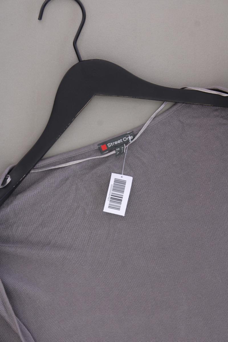 Street One Regular Cardigan Gr. 40 Weite Ärmel grau aus Viskose