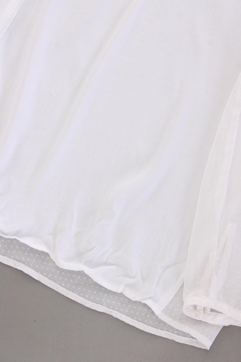 Mango Langarmbluse Gr. XS weiß aus Polyester