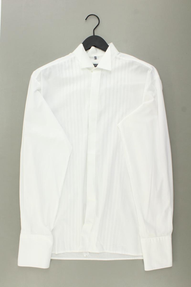 Eterna Langarmhemd für Herren Gr. Hemdgröße 40 weiß aus Baumwolle