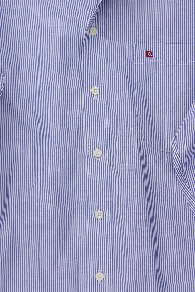 Pierre Cardin Langarmhemd für Herren Gr. Hemdgröße 41 gestreift blau