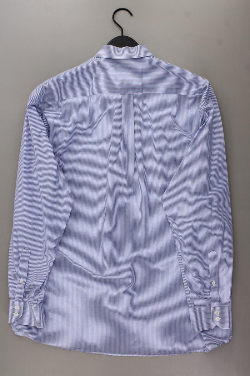 Pierre Cardin Langarmhemd für Herren Gr. Hemdgröße 41 gestreift blau