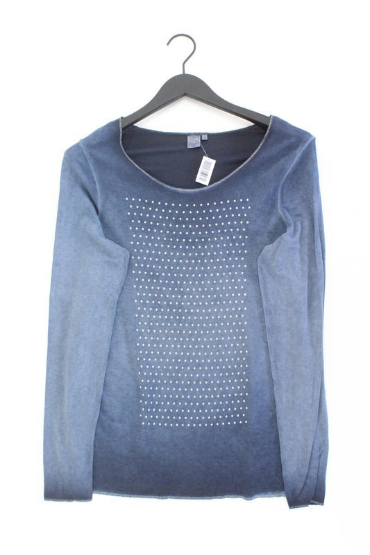 Liberty Longsleeve-Shirt Gr. M Langarm mit Pailletten blau