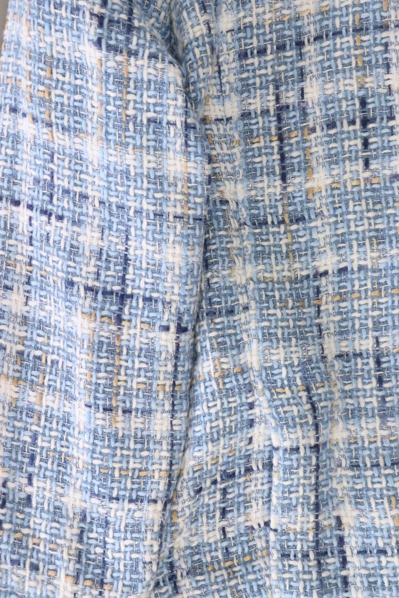 CLARINA Vintage Bouclé Mantel Gr. 46 blau aus Polyacryl