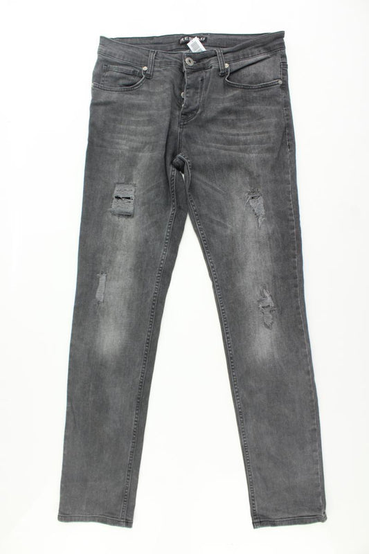Straight Jeans für Herren Gr. W32 grau aus Baumwolle