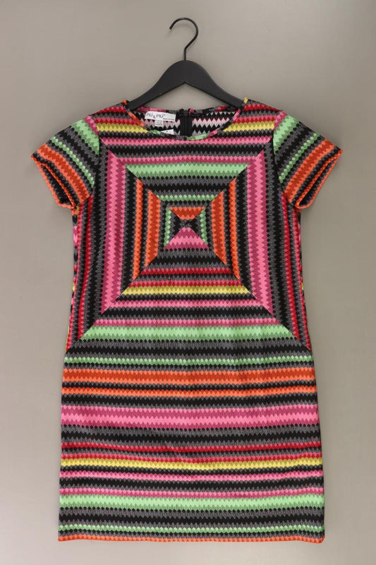 PiuPiu Kurzarmkleid Gr. 38 mehrfarbig