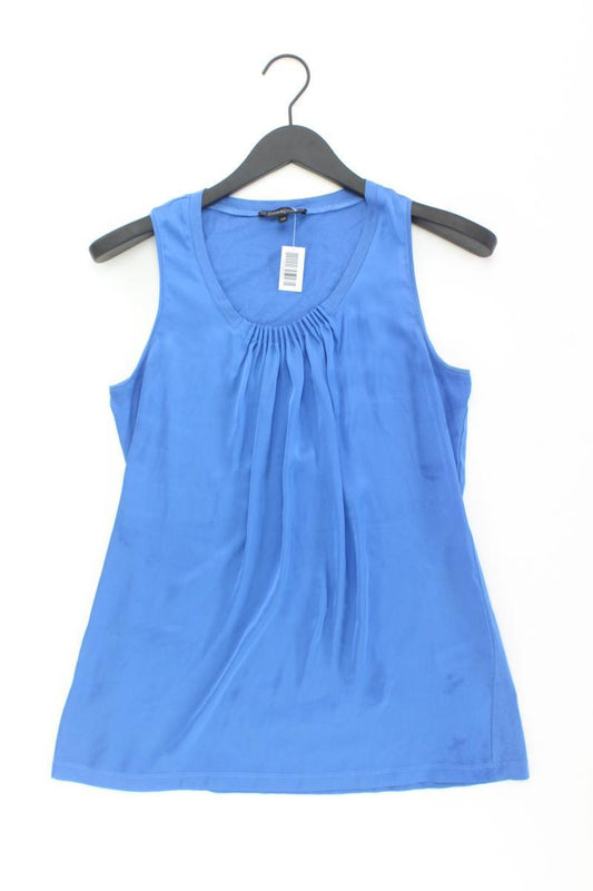 Passport Ärmellose Bluse Gr. 36 blau aus Baumwolle