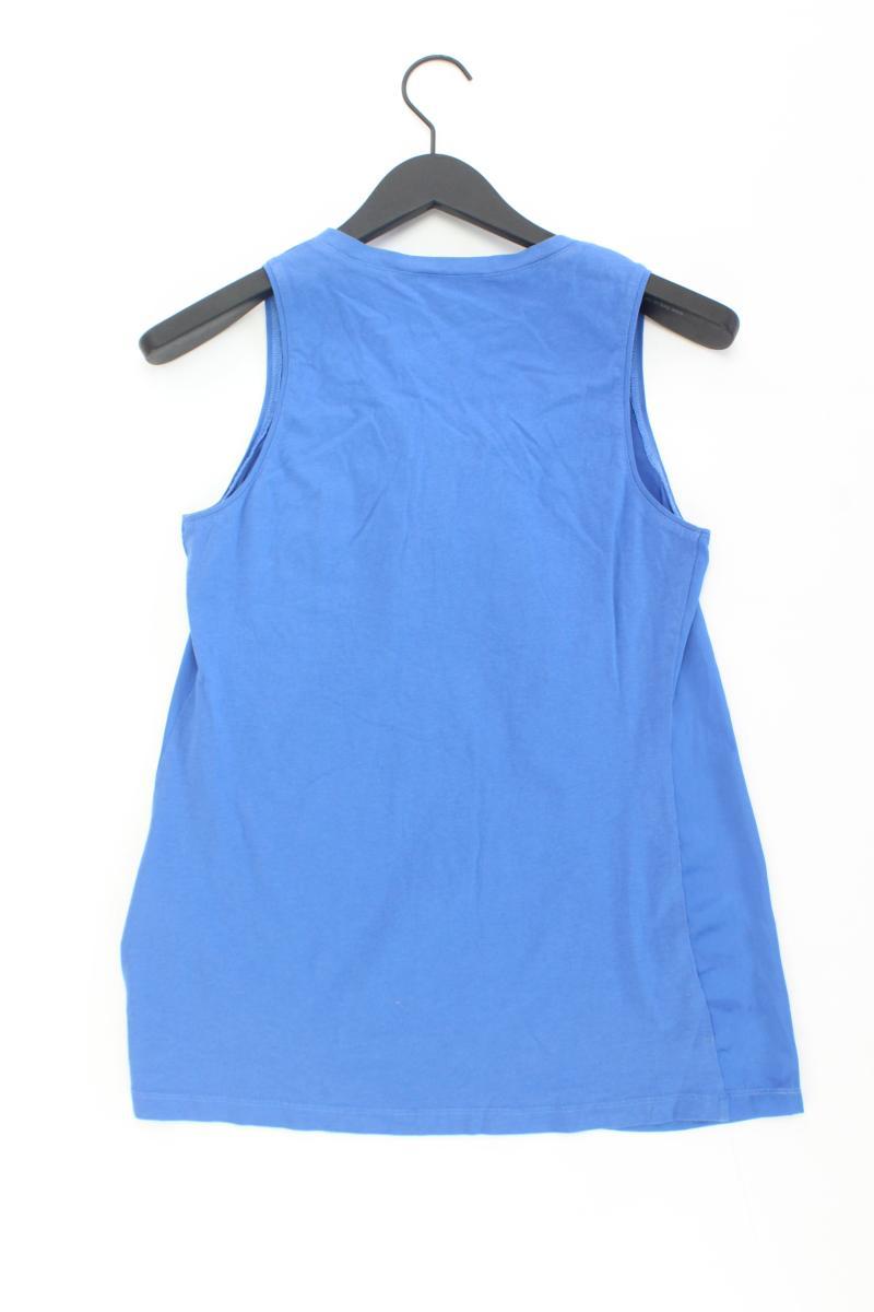 Passport Ärmellose Bluse Gr. 36 blau aus Baumwolle
