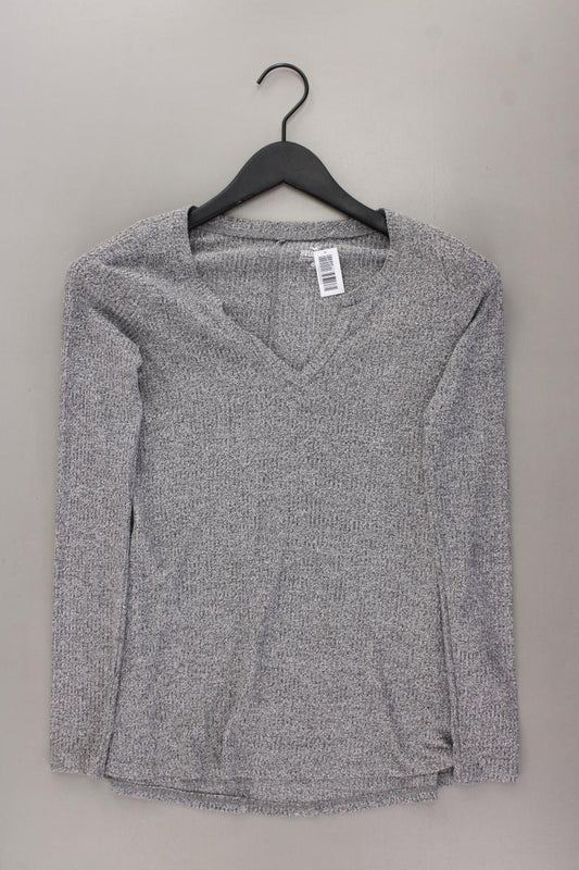 Hollister Shirt mit V-Ausschnitt Gr. XS 3/4 Ärmel grau aus Viskose
