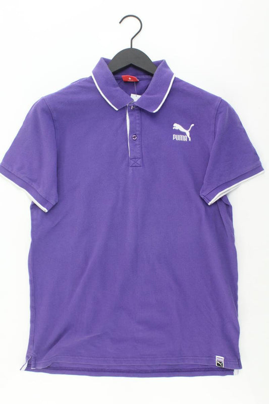 Puma T-Shirt für Herren Gr. L Kurzarm lila aus Baumwolle