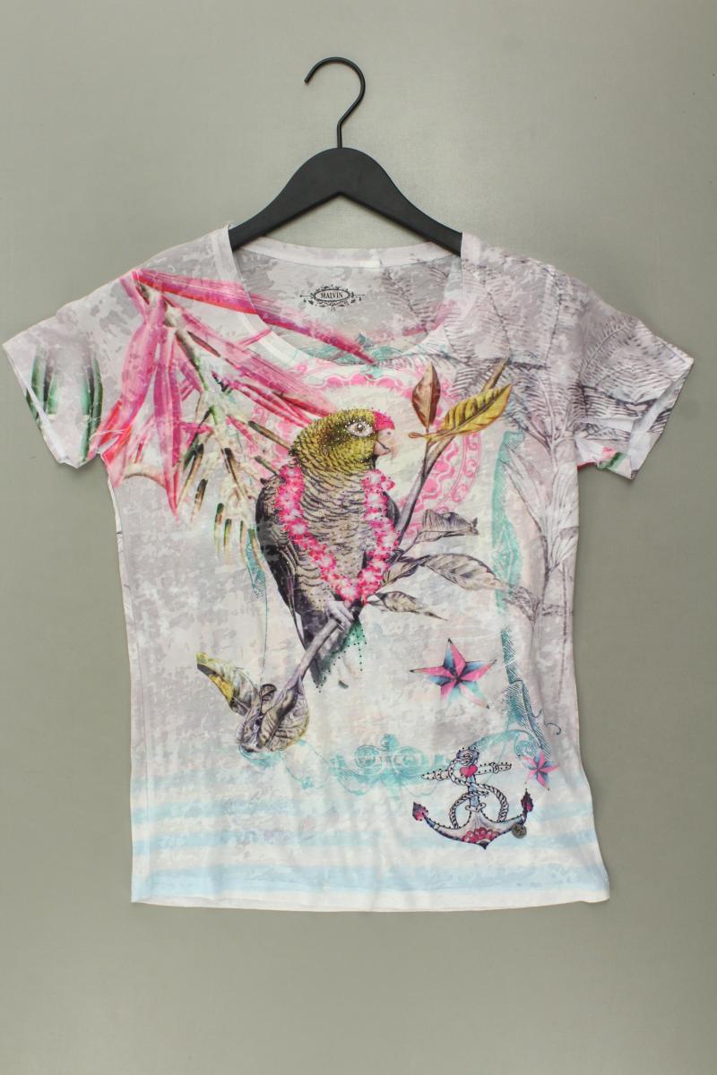 Malvin Printshirt Gr. 38 Kurzarm mehrfarbig aus Polyester