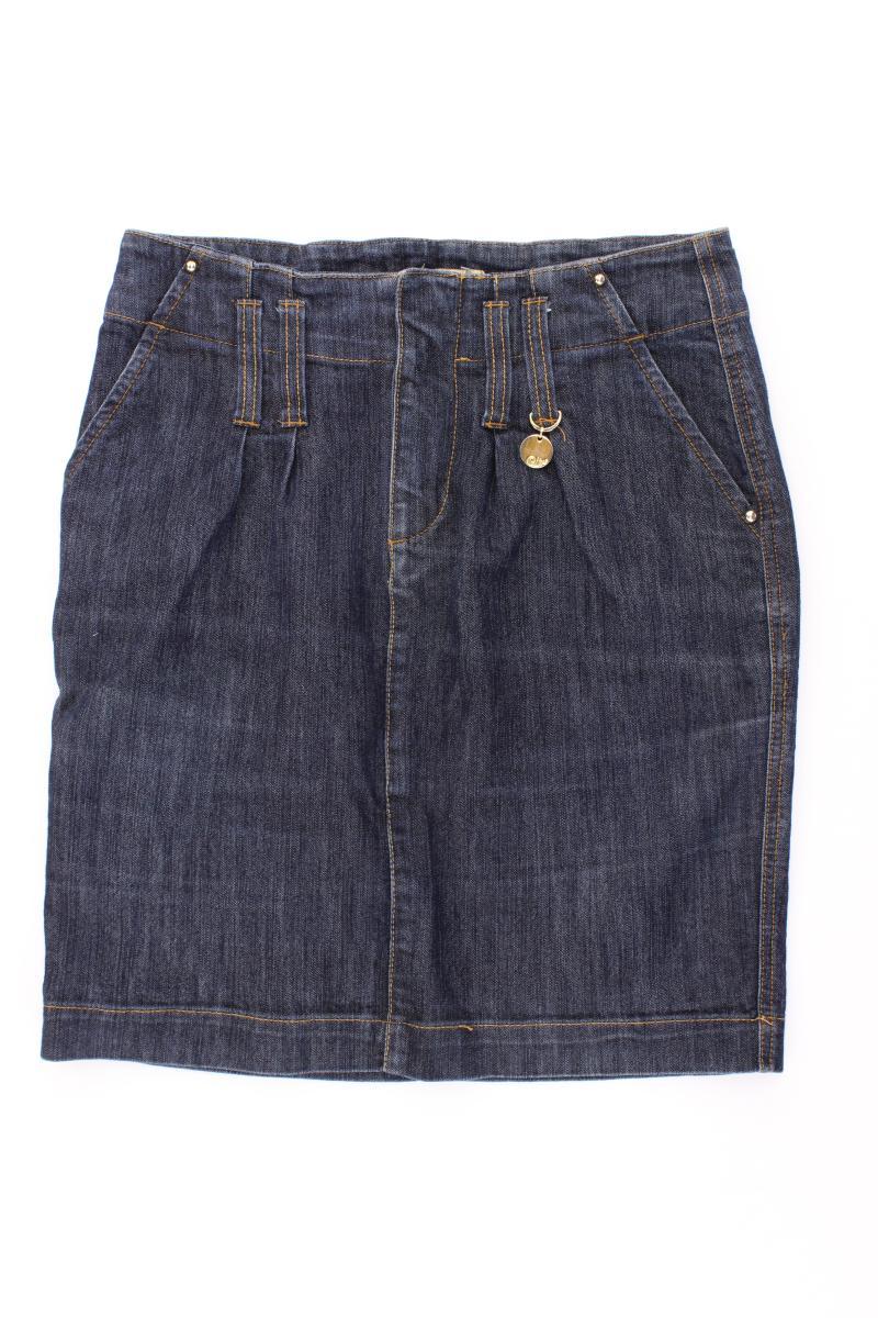 Oltre Jeansrock Gr. 38 blau aus Baumwolle
