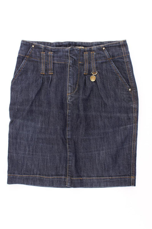 Oltre Jeansrock Gr. 38 blau aus Baumwolle