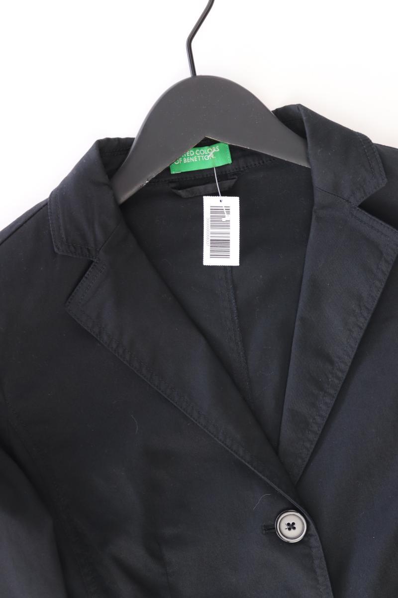 United Colors of Benetton Slim Blazer Gr. 36 schwarz aus Baumwolle