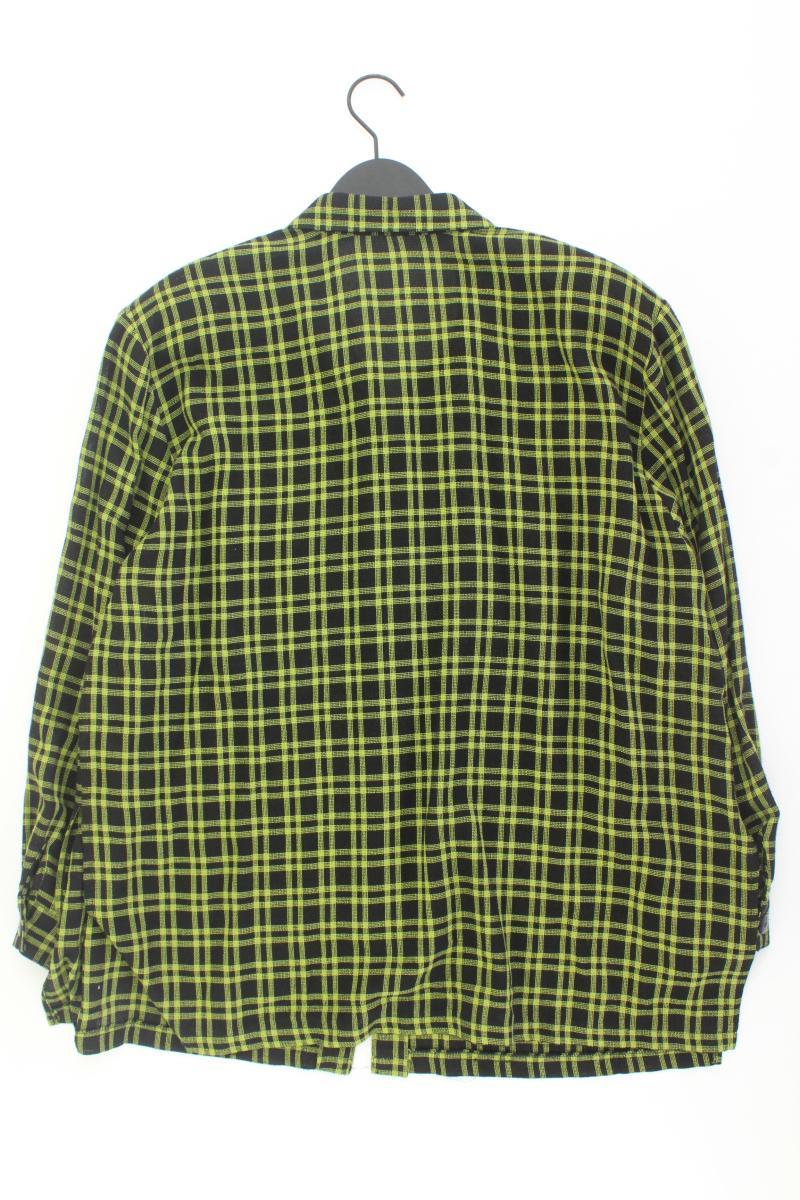 FABIANI Karobluse Gr. 48 kariert Langarm schwarz aus Polyester