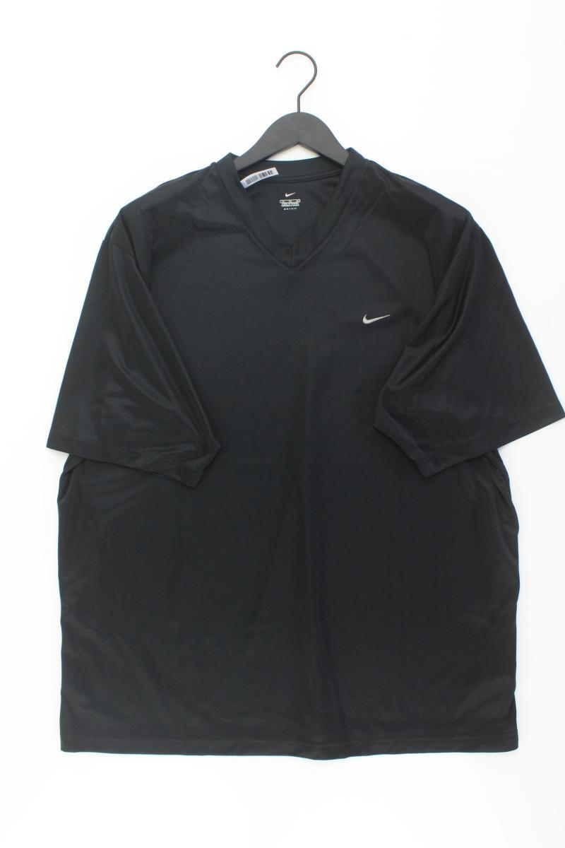 Nike Sportshirt für Herren Gr. XL Kurzarm schwarz aus Polyester