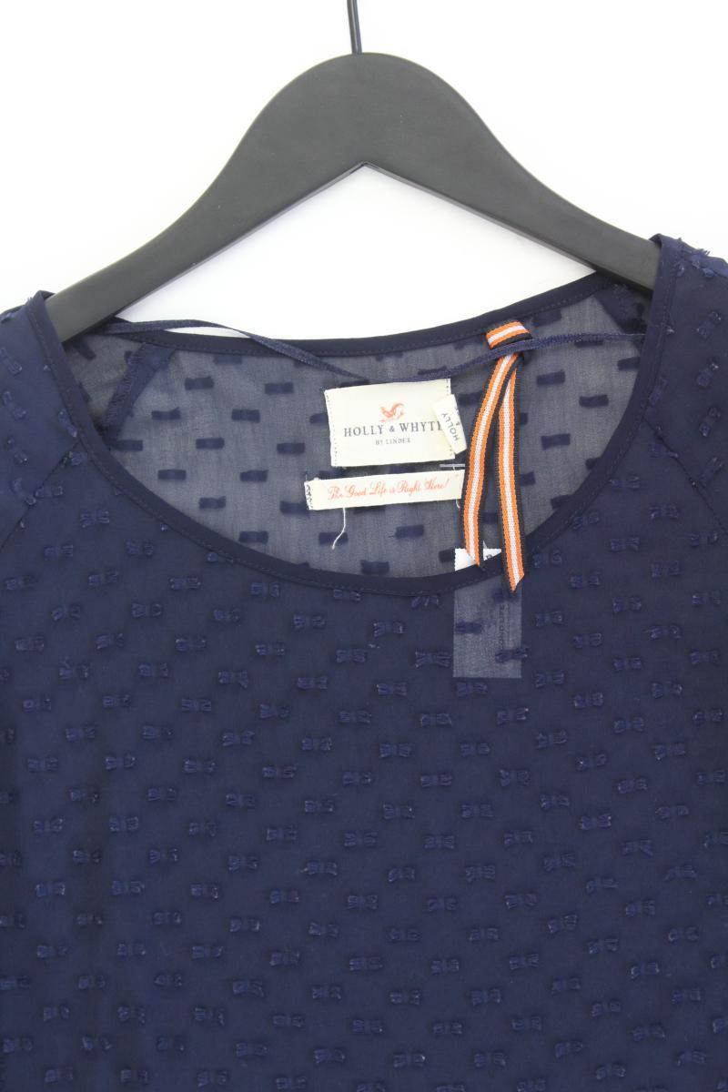 Holly & Whyte Kurzarmbluse Gr. M blau aus Polyester