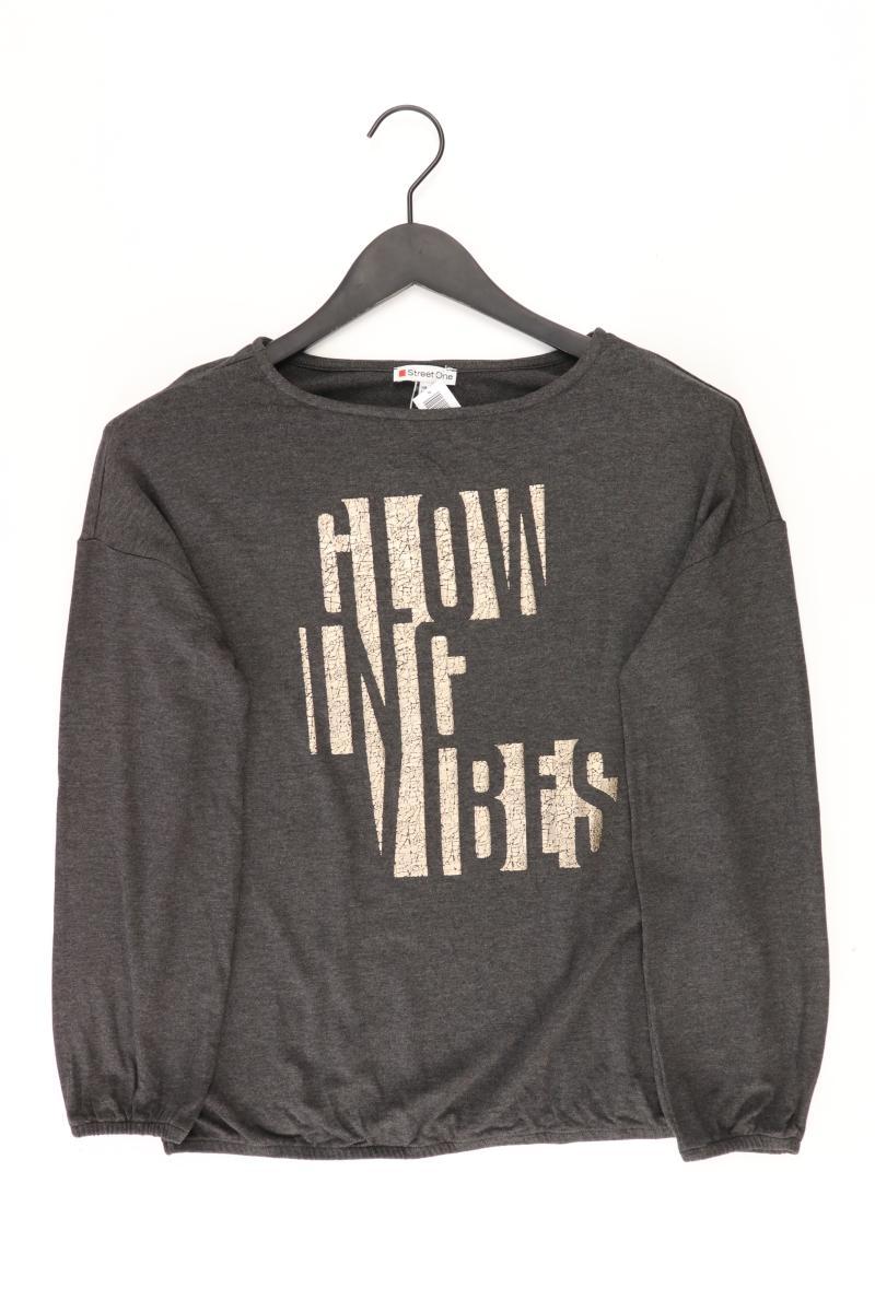 Street One Longsleeve-Shirt Gr. 36 Langarm grau aus Viskose