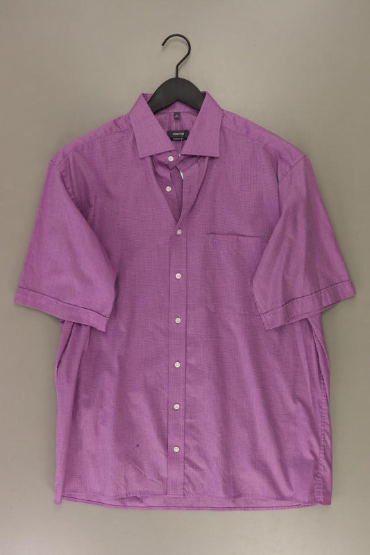 Eterna Kurzarmhemd für Herren Gr. Hemdgröße 42 lila aus Baumwolle
