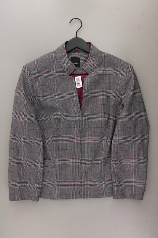 FABIANI Classic Jacke Gr. 42 kariert grau aus Polyester