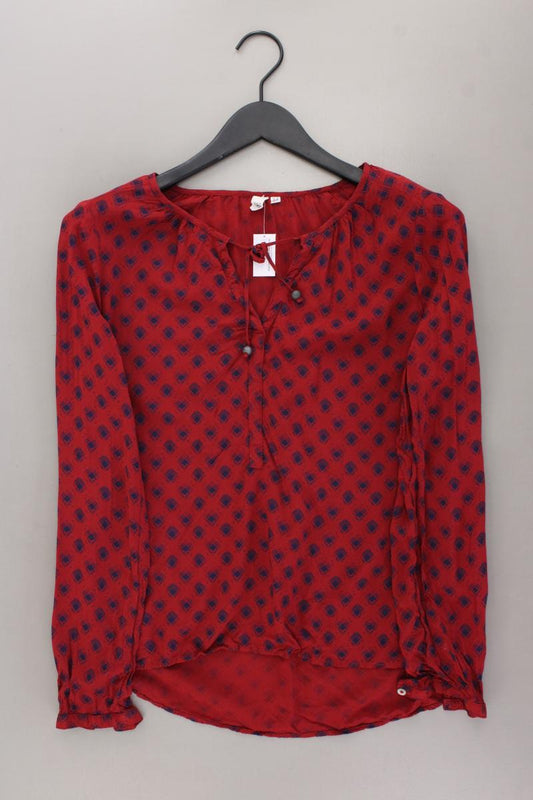 QS by s.Oliver Schluppenbluse Gr. 34 Langarm rot aus Viskose