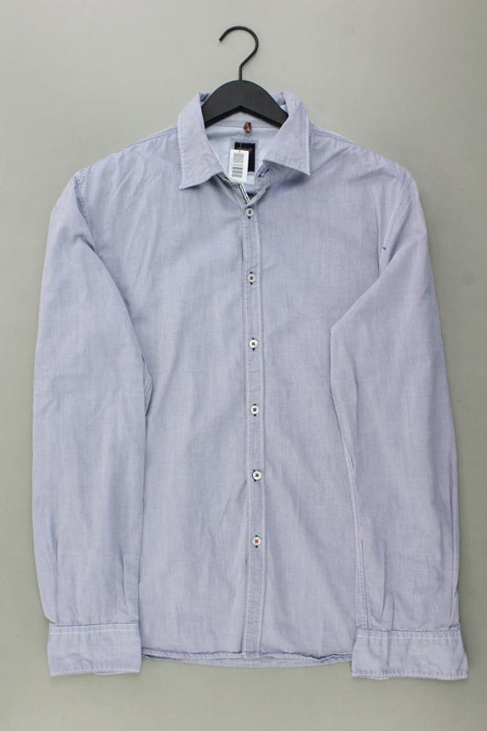 Cinque Langarmhemd für Herren Gr. XL blau aus Baumwolle