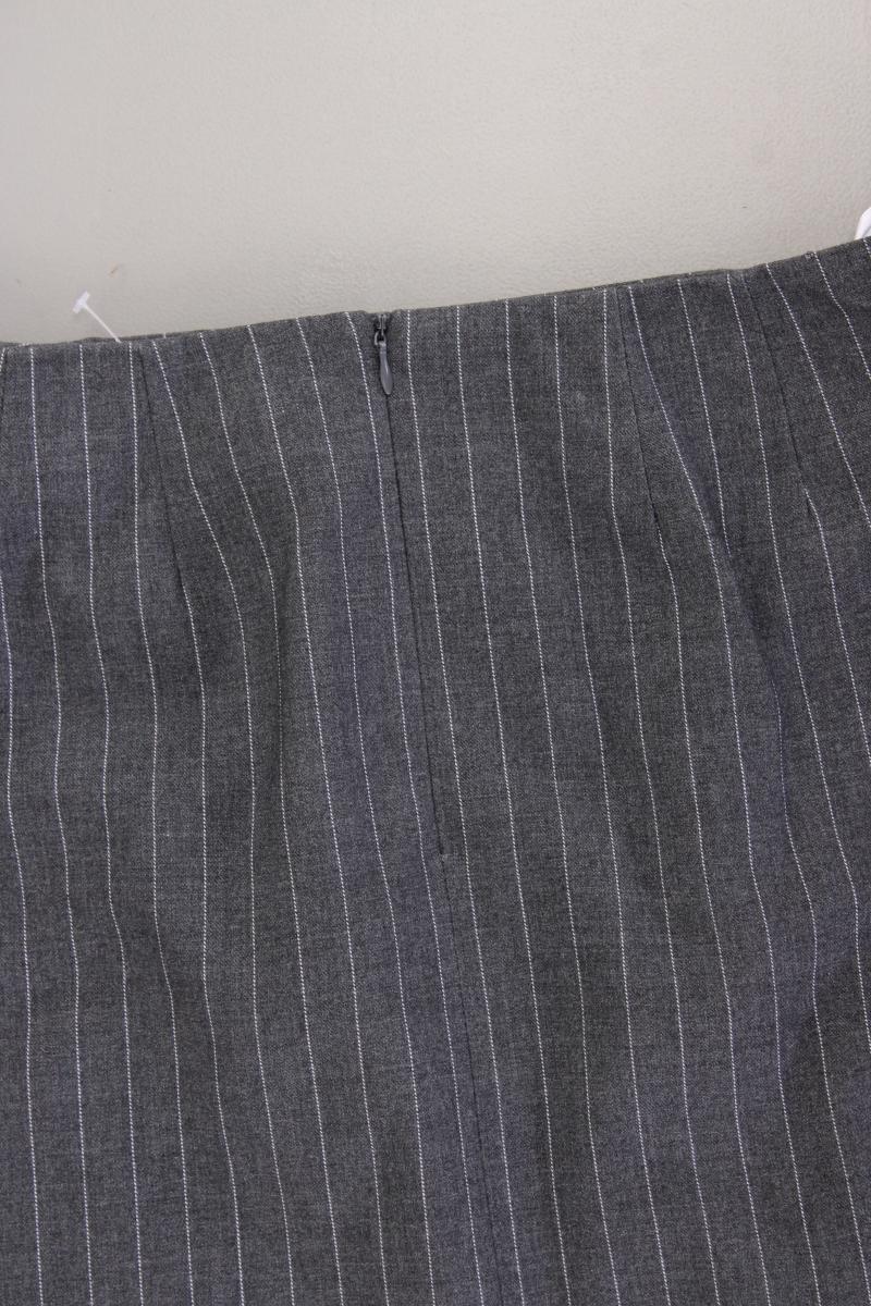 Patrizia Dini Bleistiftrock Gr. 38 gestreift mit Nieten grau aus Polyester