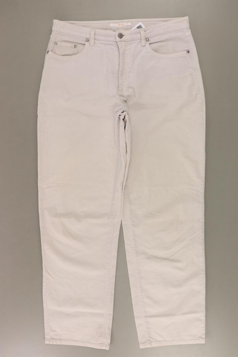 MAC Straight Jeans Gr. 44 creme aus Baumwolle