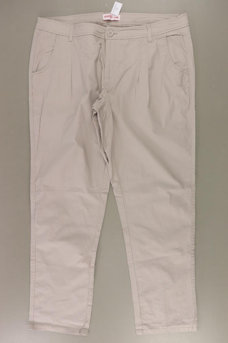 sheego Chinohose Gr. 48 grau aus Baumwolle