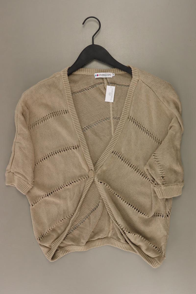 Even & Odd Strickjacke Gr. M Weite Ärmel creme aus Baumwolle