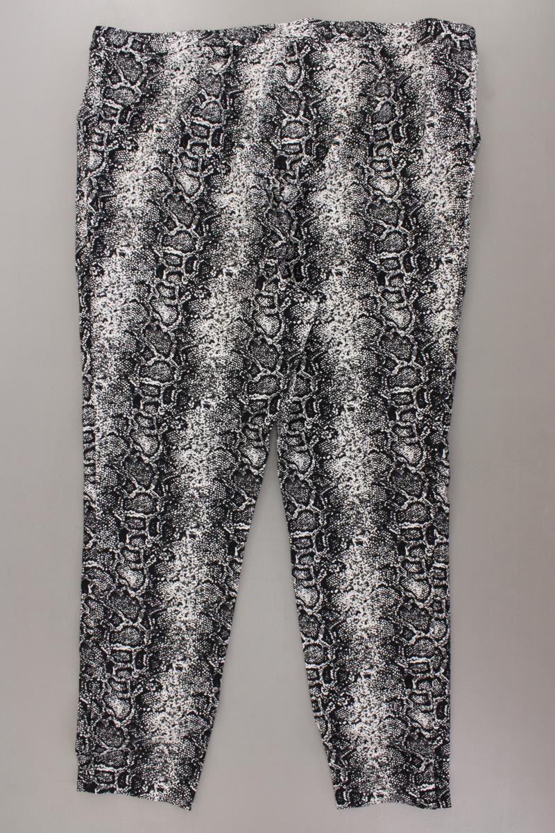 New Look Hose Gr. 52 mit Tierdruck grau aus Viskose
