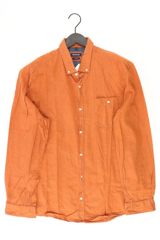 McNeal Langarmhemd für Herren Gr. XL orange aus Baumwolle