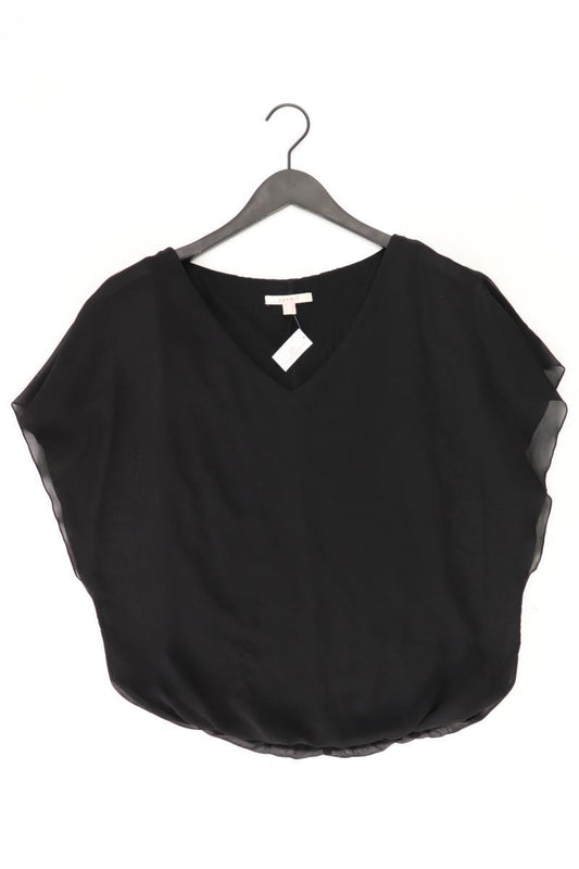 Esprit Kurzarmbluse Gr. 36 schwarz aus Polyester