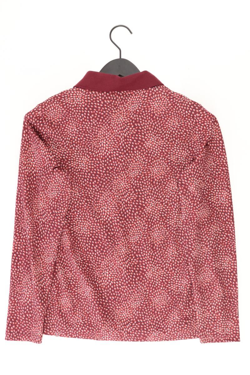 Lands' End Poloshirt Gr. M Langarm rot aus Baumwolle