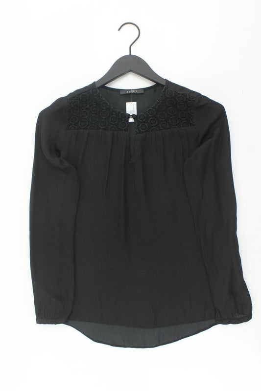 Esprit Langarmbluse Gr. 34 schwarz aus Polyester