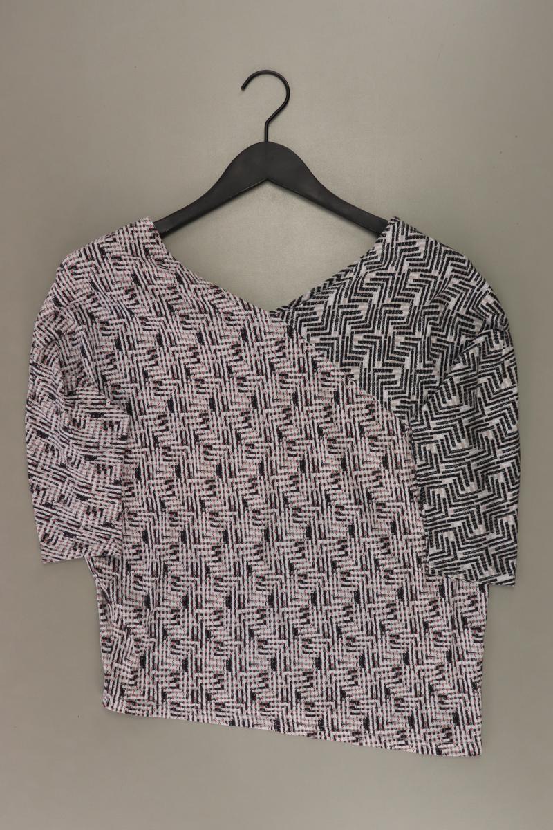 Street One Shirt mit V-Ausschnitt Gr. 36 neuwertig 3/4 Ärmel grau aus Baumwolle