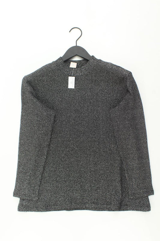 Longsleeve-Shirt Gr. 44 Langarm mit Glitzer silber