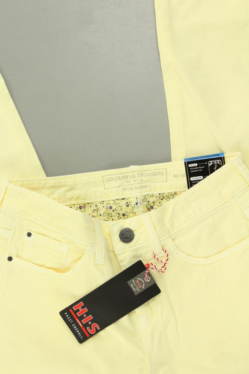 H.I.S. Skinny Jeans Gr. 34 neu mit Etikett Neupreis: 64,95€! gelb aus Baumwolle