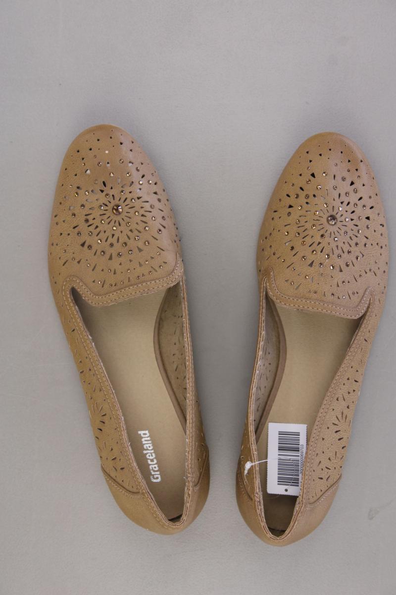 Graceland Ballerinas Gr. 41 neuwertig braun