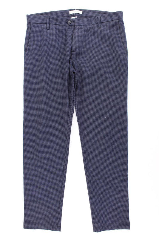 Altatensione Stoffhose für Herren Gr. 50 kariert blau aus Baumwolle